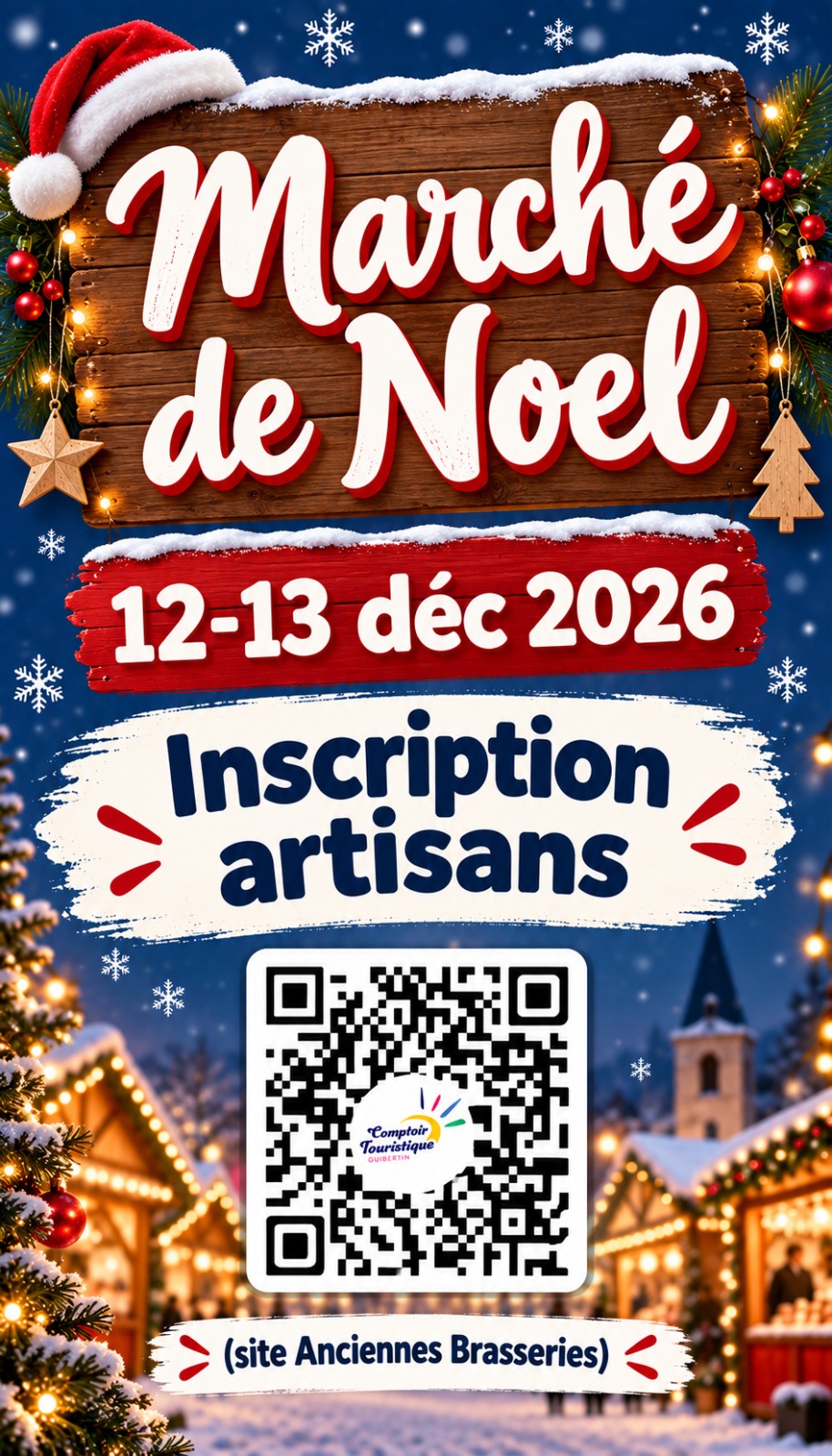 Affiche de Marché de Noël